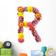 Flower Decals - The Letter "R"  Wall Decal