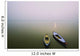 Two wooden boats sit on the tranquil water of the Ganges Wall Mural
