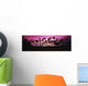 Tropical sunset with magenta sky and palm trees in Kapalua Bay Wall Mural