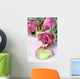 Rosen auf altem Brief Wall Mural