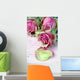 Rosen auf altem Brief Wall Mural