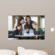 Group Girls Praying for Wall Mural