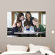 Group Girls Praying for Wall Mural