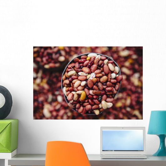 Beans for sale in the old City of Harar in Eastern Ethiopia Wall Mural
