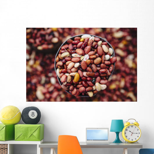 Beans for sale in the old City of Harar in Eastern Ethiopia Wall Mural