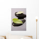 Zen Stones and Leaves Wall Mural