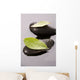 Zen Stones and Leaves Wall Mural
