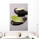 Zen Stones and Leaves Wall Mural