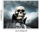 grim reaper. death's skeleton on a cloudy dramatic sky Wall Mural