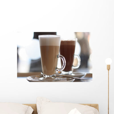 Cafe Latte shown on a wall