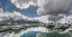 Scenic view of the Cordova small boat harbor Wall Mural