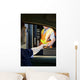 Man Paying Moneyl at Toll Booth Wall Mural