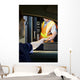 Man Paying Moneyl at Toll Booth Wall Mural