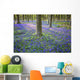 Bluebells in the woods Wall Mural