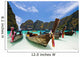 Long Tail Boat at Maya bay, PhiPhi Island , Phuket Thailand Wall Mural