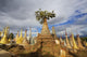 Ruined pagodas on Ingle Lake Wall Mural