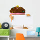 Sign Holding Cupcake Wall Decal