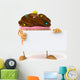Sign Holding Cupcake Wall Decal