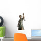 Lady of Justice on white background Wall Decal