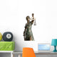 Lady of Justice on white background Wall Decal
