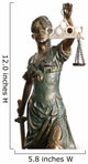 Lady of Justice on white background Wall Decal