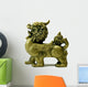Green Fuu Dog Lion Wall Decal