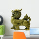 Green Fuu Dog Lion Wall Decal
