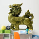 Green Fuu Dog Lion Wall Decal