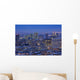 City skyline at dusk in winter from Mount Royal lookout Wall Mural