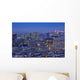 City skyline at dusk in winter from Mount Royal lookout Wall Mural