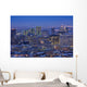City skyline at dusk in winter from Mount Royal lookout Wall Mural