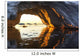 Midnight sun shines through arched iceberg near Lemaire Channel Wall Mural