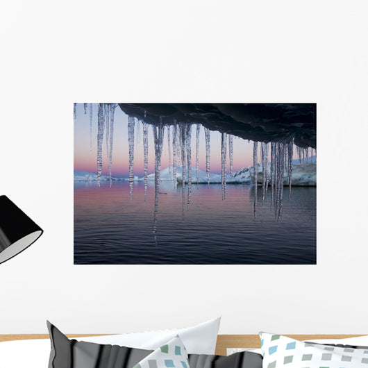 Icicles hang Wall Mural