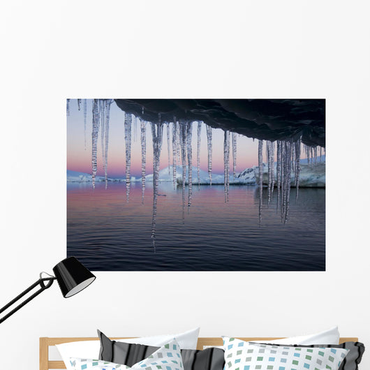 Icicles hang Wall Mural