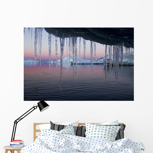 Icicles hang Wall Mural