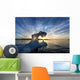 Setting Midnight Sun Lights Wall Decal