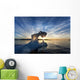 Setting Midnight Sun Lights Wall Decal