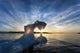 Setting Midnight Sun Lights Wall Decal