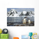 Gentoo Penguins standing Wall Mural