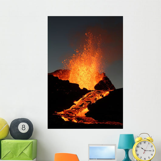 Volcano Wall Mural