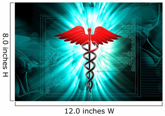 Medical Caduceus Sign Wall Mural