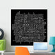 Book Wordcloud Illustration Wall Mural