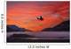 Floatplane takes off from Juneau as the fog begins to clear at sunrise Wall Mural