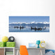 A group of Orca whales come to the surface on a calm day in Lynn Canal Wall Mural