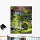 Footbridge in the Japanese Gardens Wall Mural