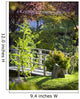 Footbridge in the Japanese Gardens Wall Mural