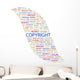 Copyright Wordcloud Vector Illustration