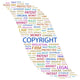 Copyright Wordcloud Vector Illustration
