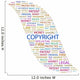 Copyright Wordcloud Vector Illustration