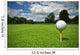 Ball view from golf course Wall Mural
